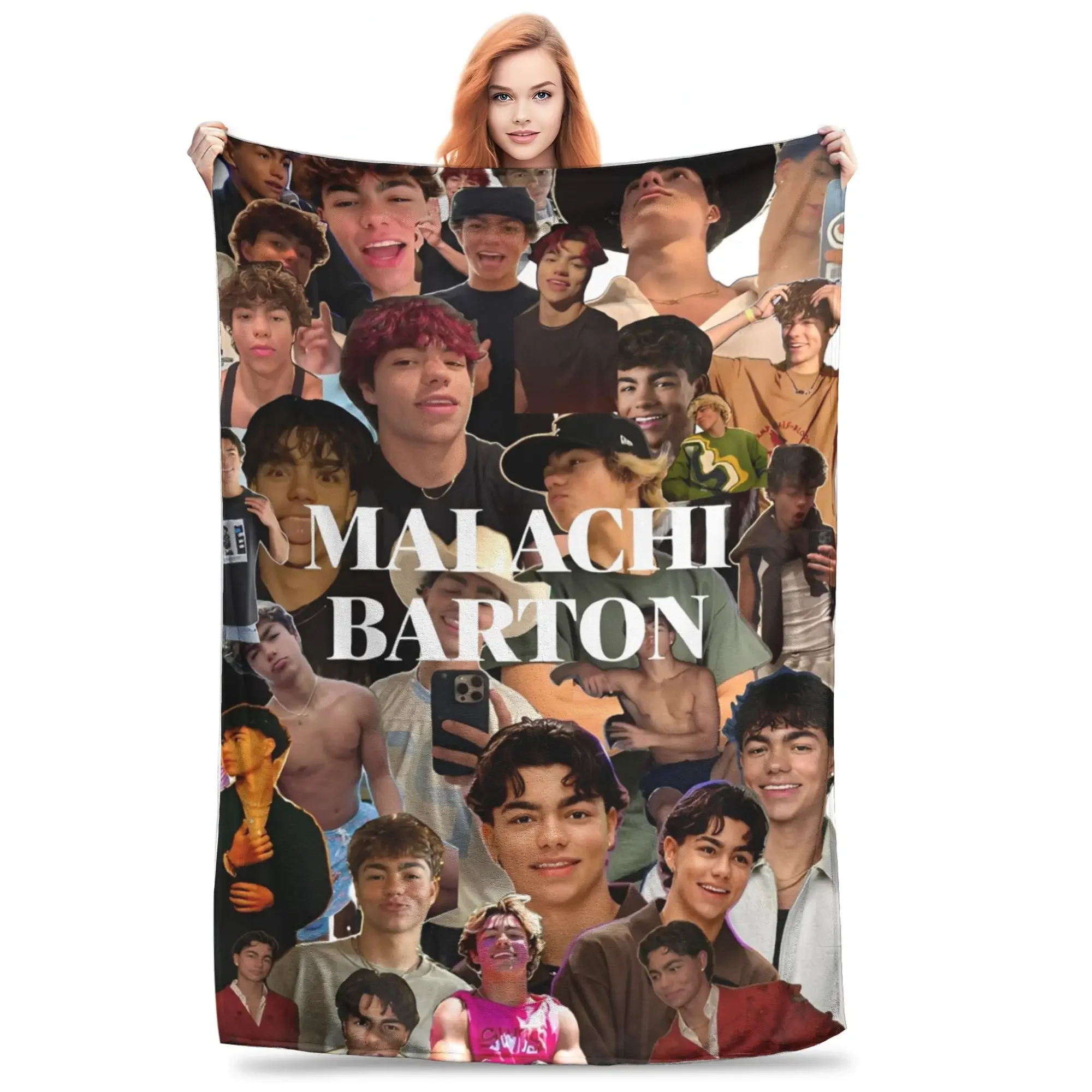 

Malachi Barton Merch Blanket Lightweight Warm Throw Blanket for Living Room x Inches Multiple Sizes Bedspread