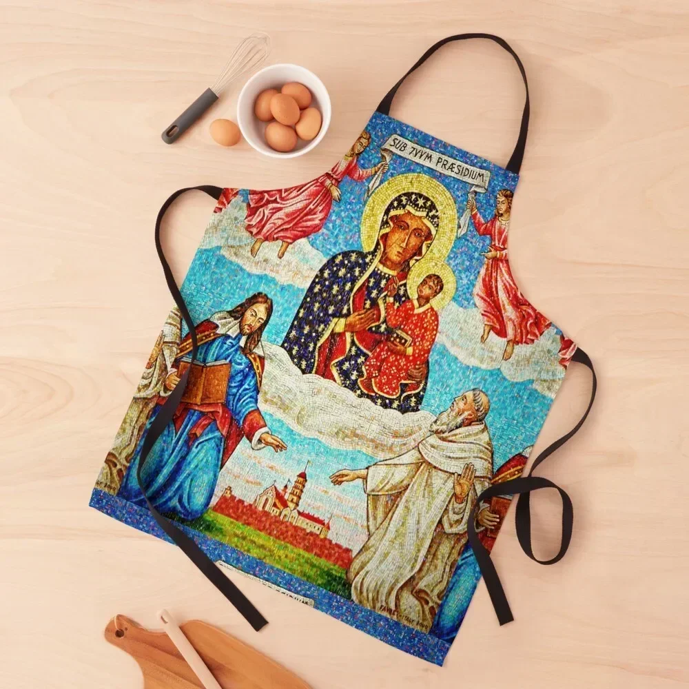 

Black Madonna |Black Virgin and Child | Our Lady of Czstochowa Apron For Kitchen Women beauty master Chef Accessories Apron