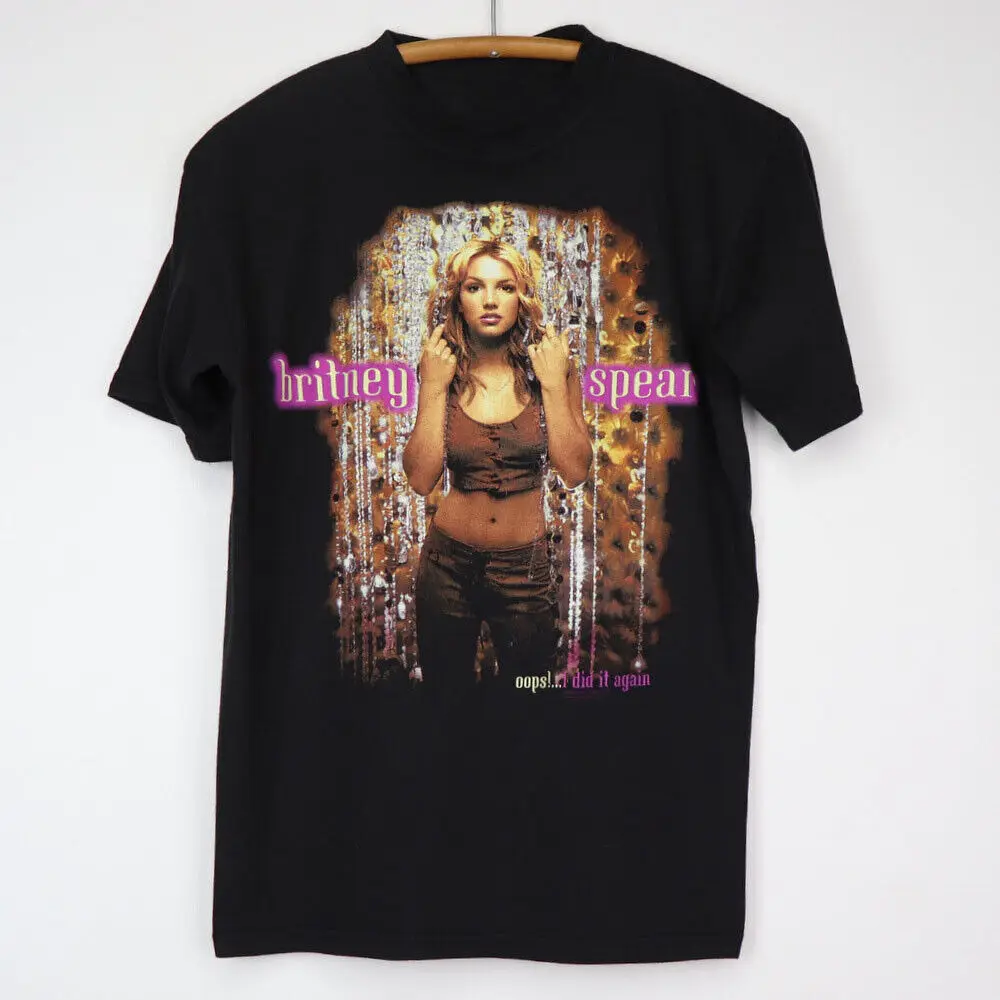 Britney Spears Oops I Did It Again Tour Black Unisex T-Shirt S-5XL- Free Shiping
