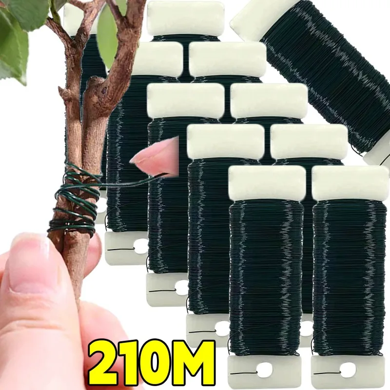 Paquete de flejes de jardín multifuncional, alambre de Metal, lazo giratorio, planta de flores, bastón de escalada, línea fija, guirnalda artesanal DIY