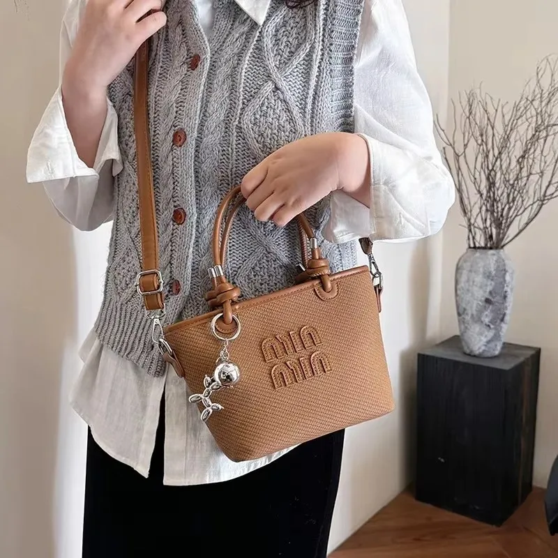 Chic Parisian-Inspired Crossbody Bag Vintage Letter Logo Design Textured Leather Satchel Minimalist Commuter Essential