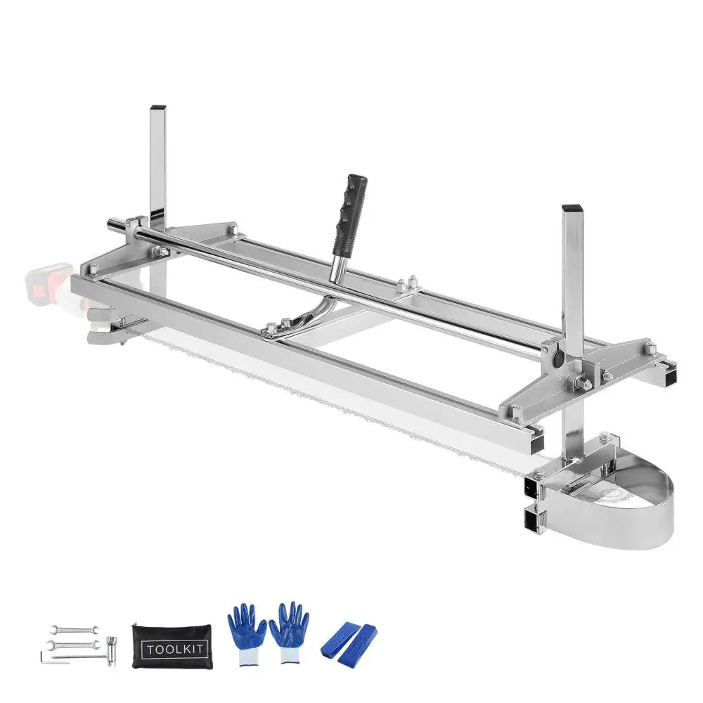 

Portable Chainsaw Mill 14 Guide Bar 36 Galvanized Steel 0.2 Cutting Thickness 11.81 Wood Lumber Cross Cut for builders