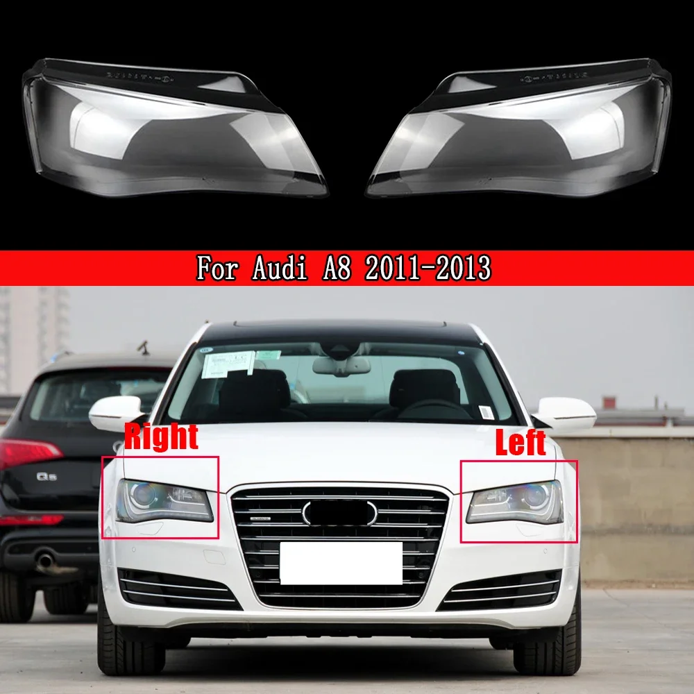 

Car Headlight Cover Lampcover Lampshade Lamp Glass Lens Case For Audi A8 2011-2013 Auto Lamp Case Light Caps