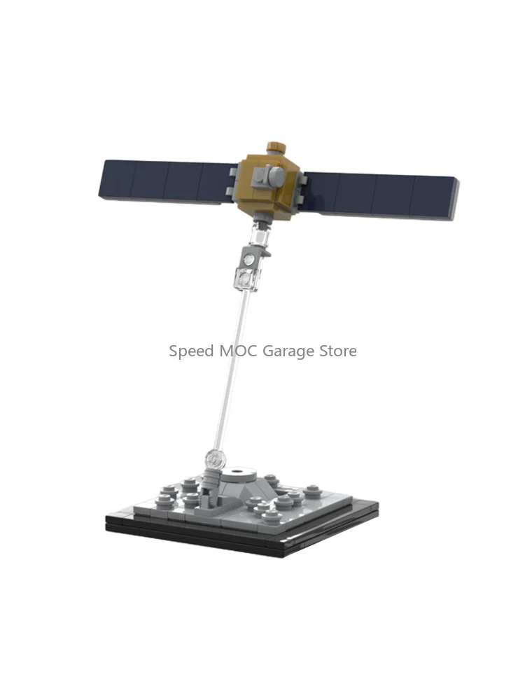 Deep Space Exploration Satellite Building Kit NASA Asteroid Redirect Test Small Particle Bricks Desktop Display Gift