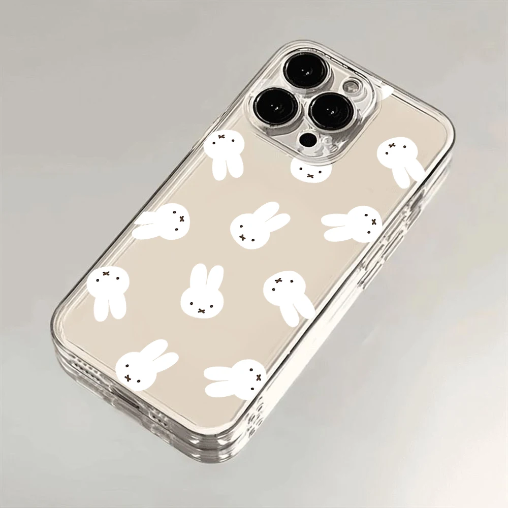 Etui na telefon Cartoon Miffys Kawaii do iPhone\'a 16 15 14 13 12 11 Mini Pro Max X XR XSMax 7 8 Plus SE20 Transparent Cover