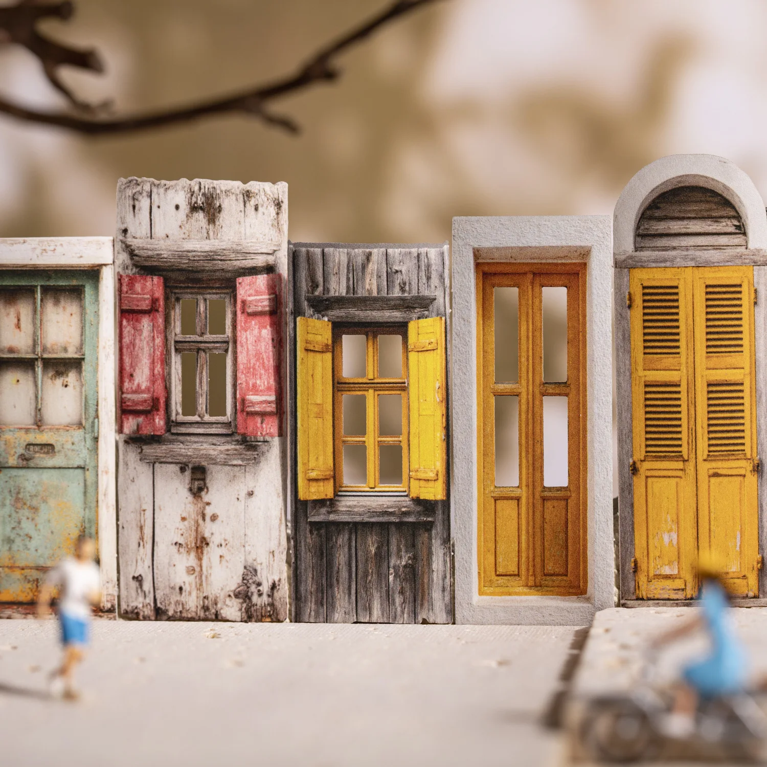 20pcs/1lot Kawaii Scrapbook Stickers Old courtyard doors and windows Junk Journal Gold Planner Stationery Decorative
