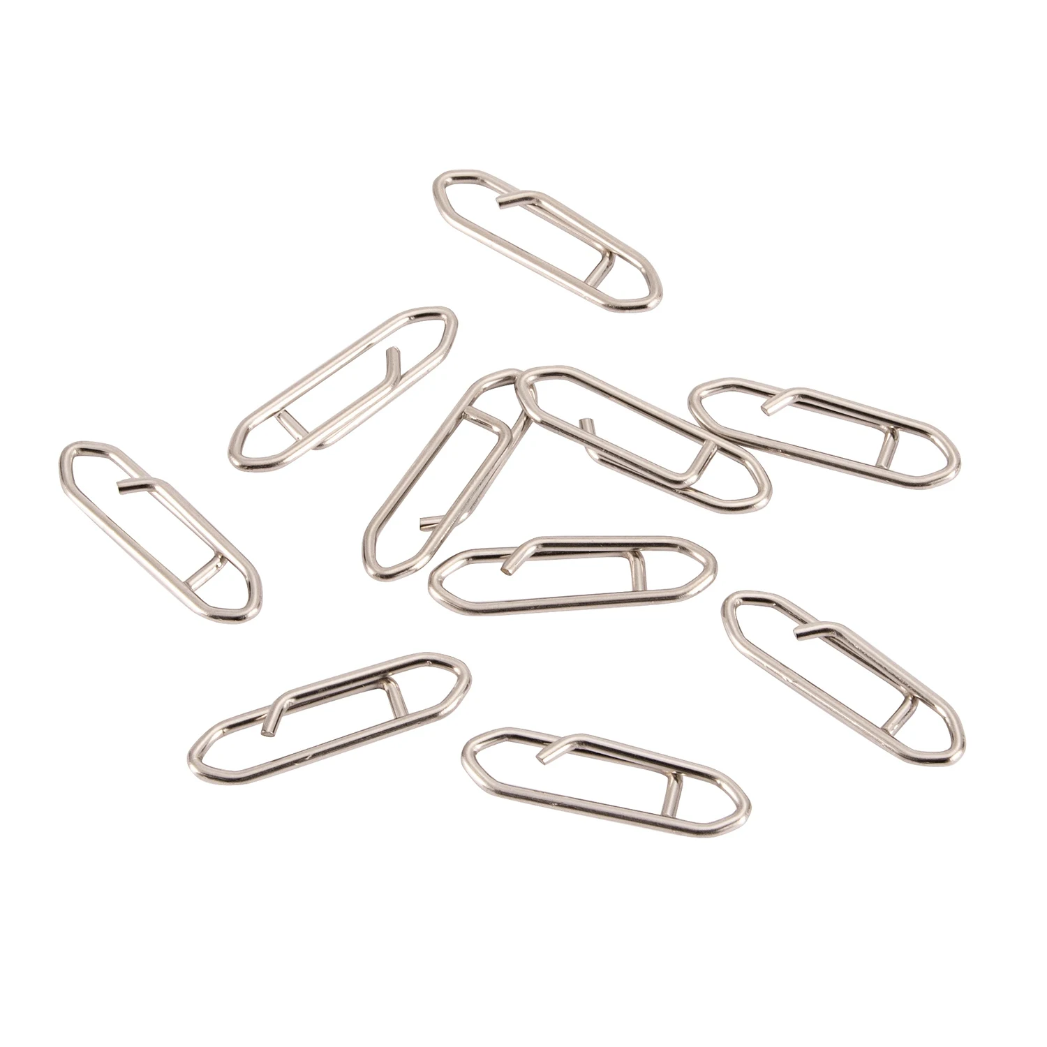 

100Pcs Powerful Fishing Snap Stainless Steel Fishing Clip Interlock M