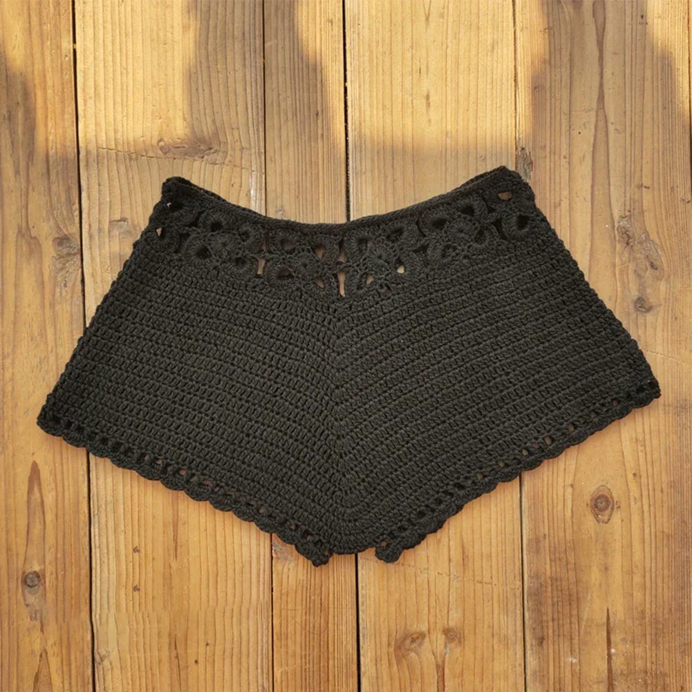 Short de bain au crochet décontracté pour femmes, bas de bikini sexy, maillots de bain de plage, pantalon de natation sans couture, short simple pour dames, solide, nouveau