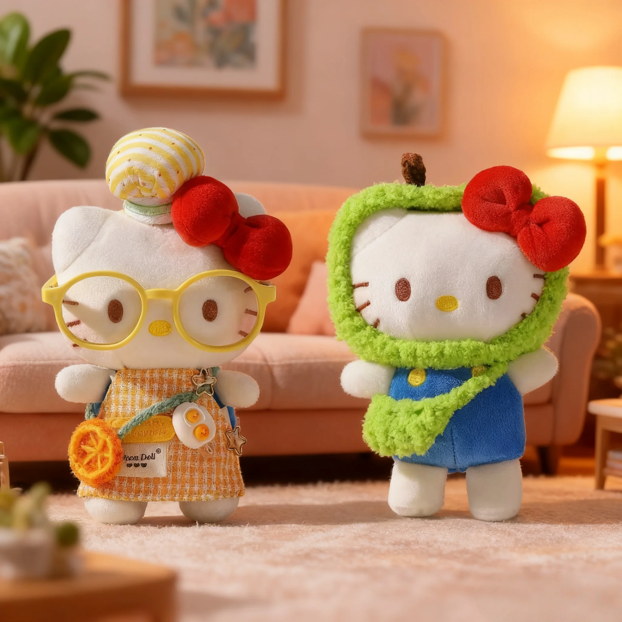 Nuovo portachiavi in peluche Hellokity Cartoon Kawaii Fashion Doll Ciondolo Studente Zaino Ciondolo Decorativo Doll Fan Series Regalo