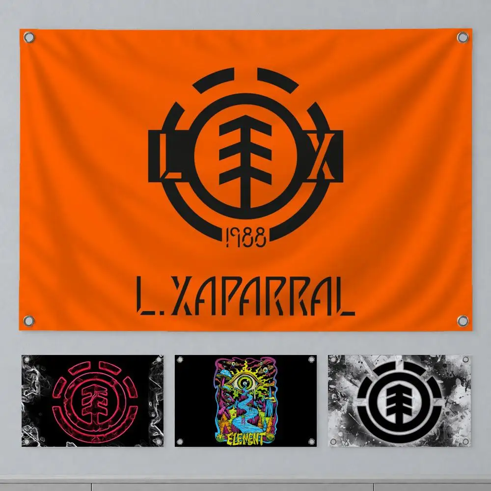 Bandera de Pared con Elementos de Marca de Ropa Urbana, Patinetas, Banderas, Decoración de Pared para Interiores y Exteriores, Fondo para Fiestas en Casa