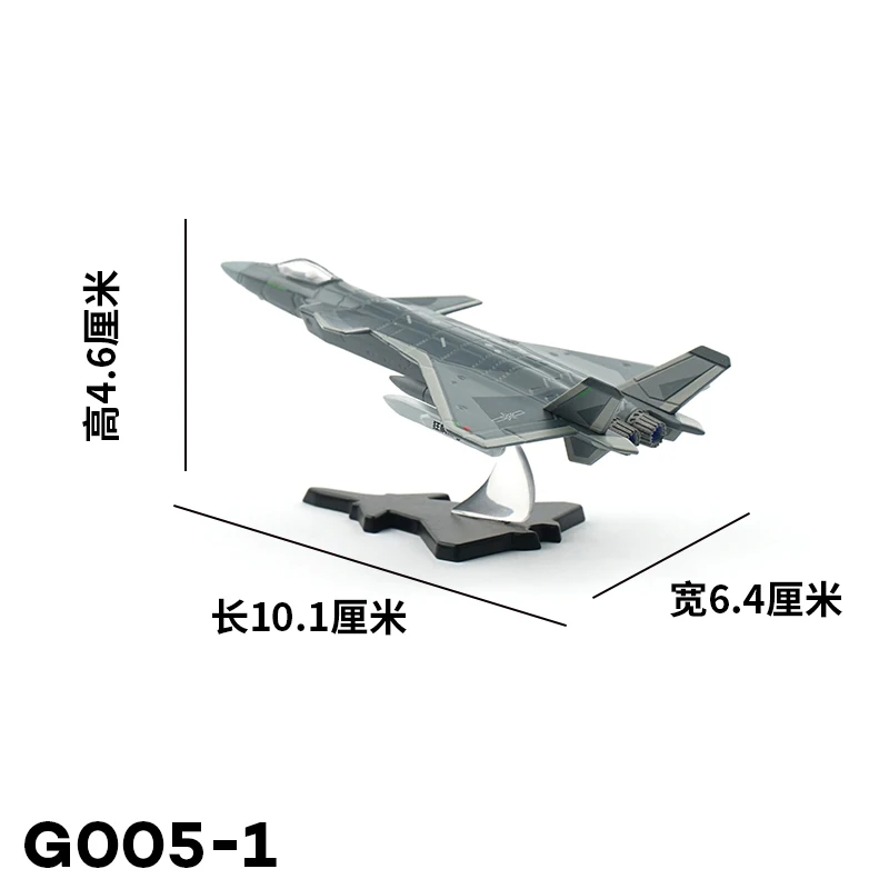 1/200 Scale Alloy Model Domestic J-20 Stealth Fighter Features Dual Color Cut Fourth Generation Aircraft Collection Toy Gift