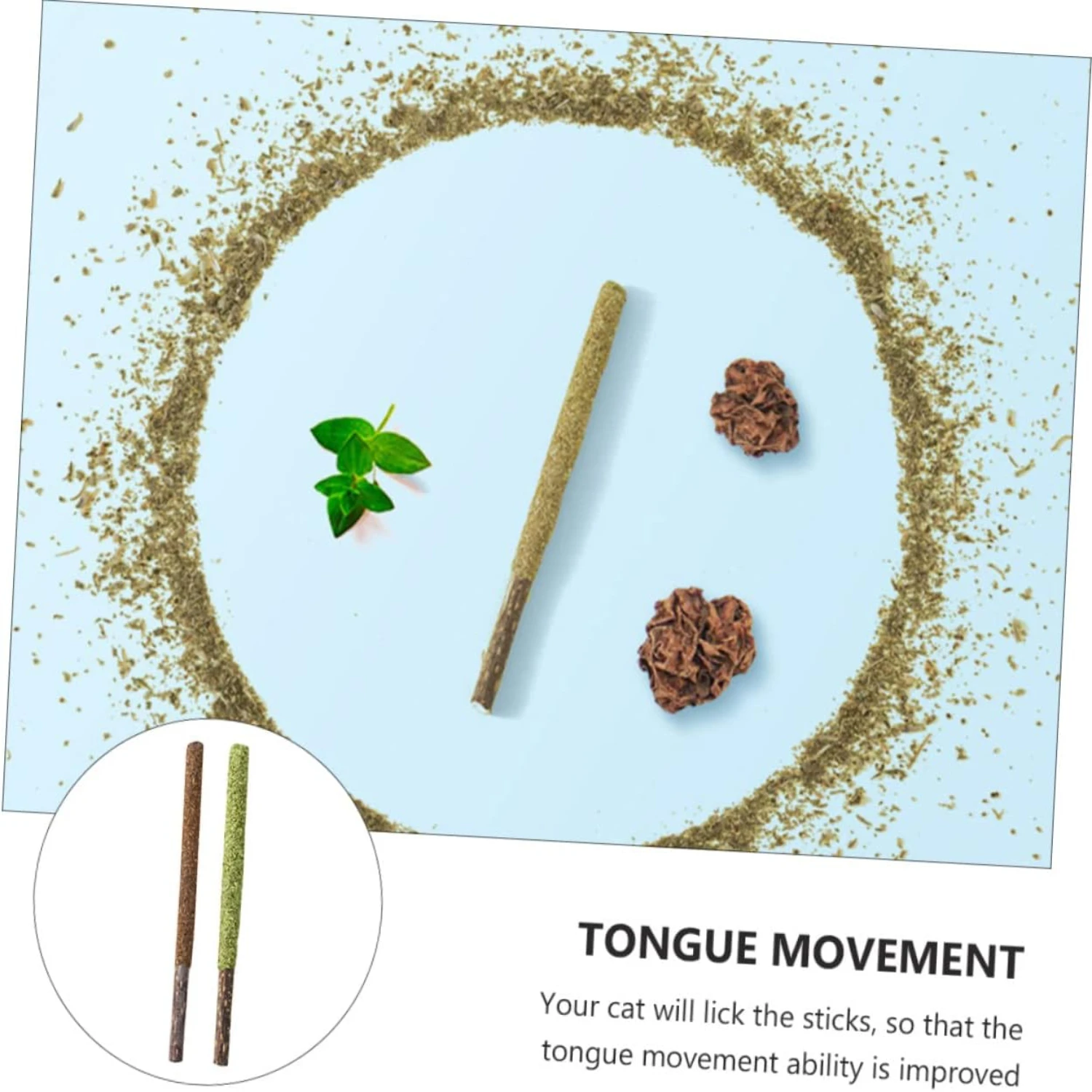 Irresistible, Delicious Catnip Snack Sticks - The Perfect Gift for Your Furry Friend! 12pcs Tiny Polygonum Wood Teething Toys fo