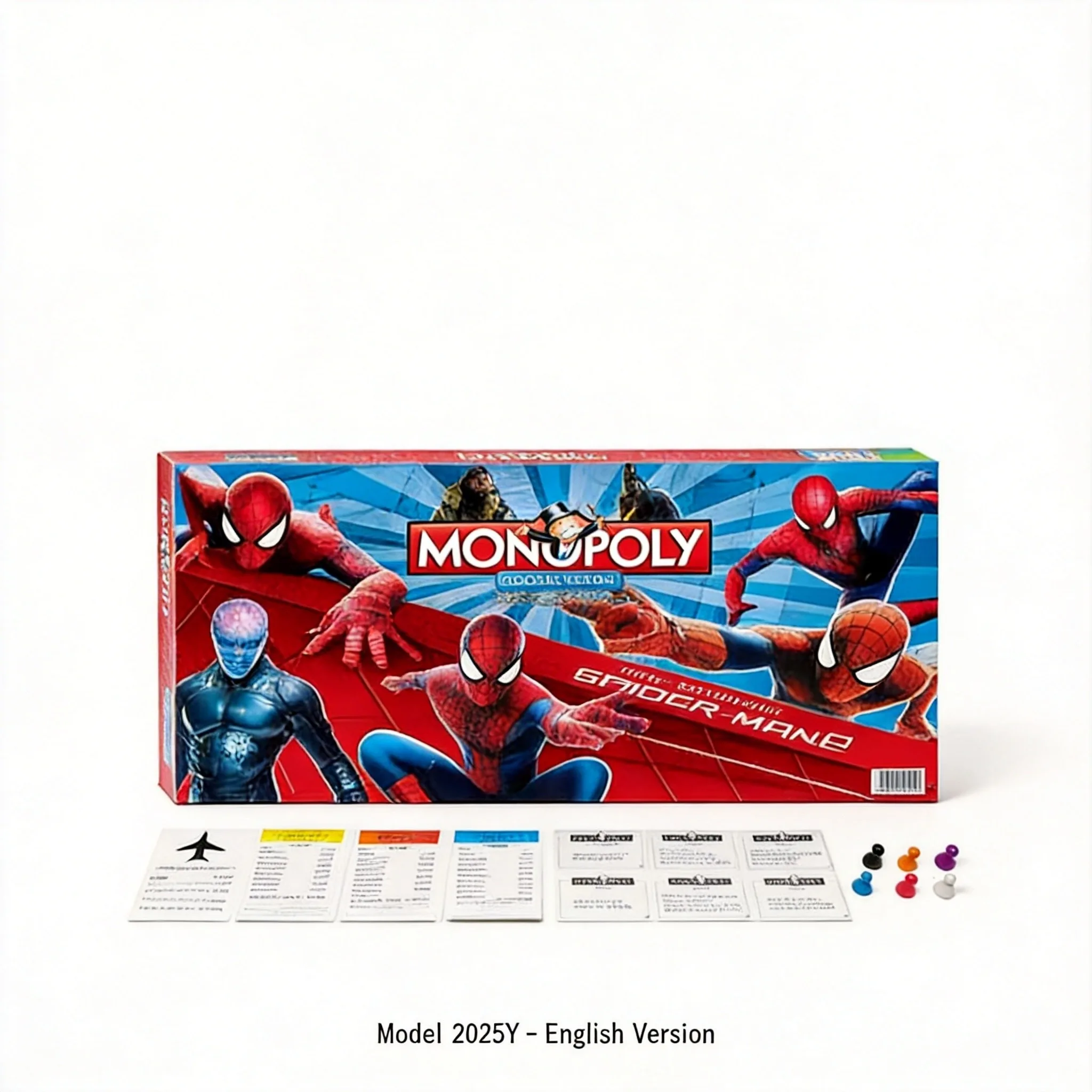 Spider-Man Monopoly Board Game - Collector's Choice for Superhero Fans, Family Game Night - English Version