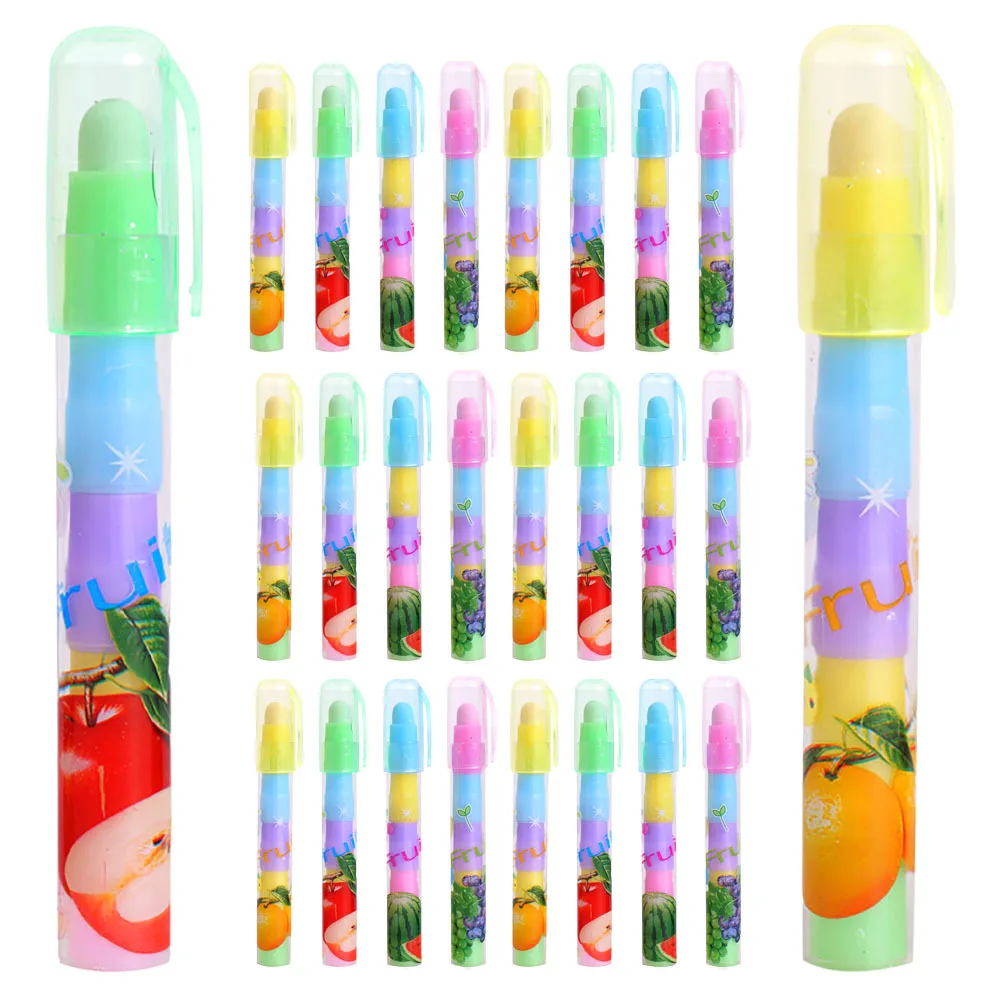 36Pcs Cute Fruit Erasers for Bulk Pack Adorable Pencil Erasers Replacement Drawing Tools for Students Artists Classroom Use