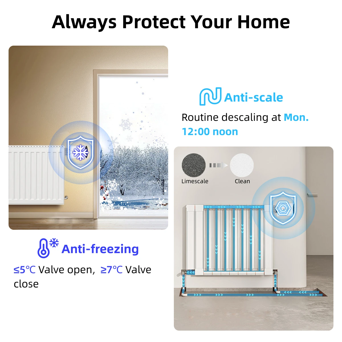 Intelligenter WiFi-Zigbee-Thermostat Tuya Thermostatisches Heizkörperventil Fußbodenheizungs-Temperatursensor APP-Fernbedienung Thermostatkopf Sprachsteuerung Alexa Google Home Yandex Alice – Detail 9
