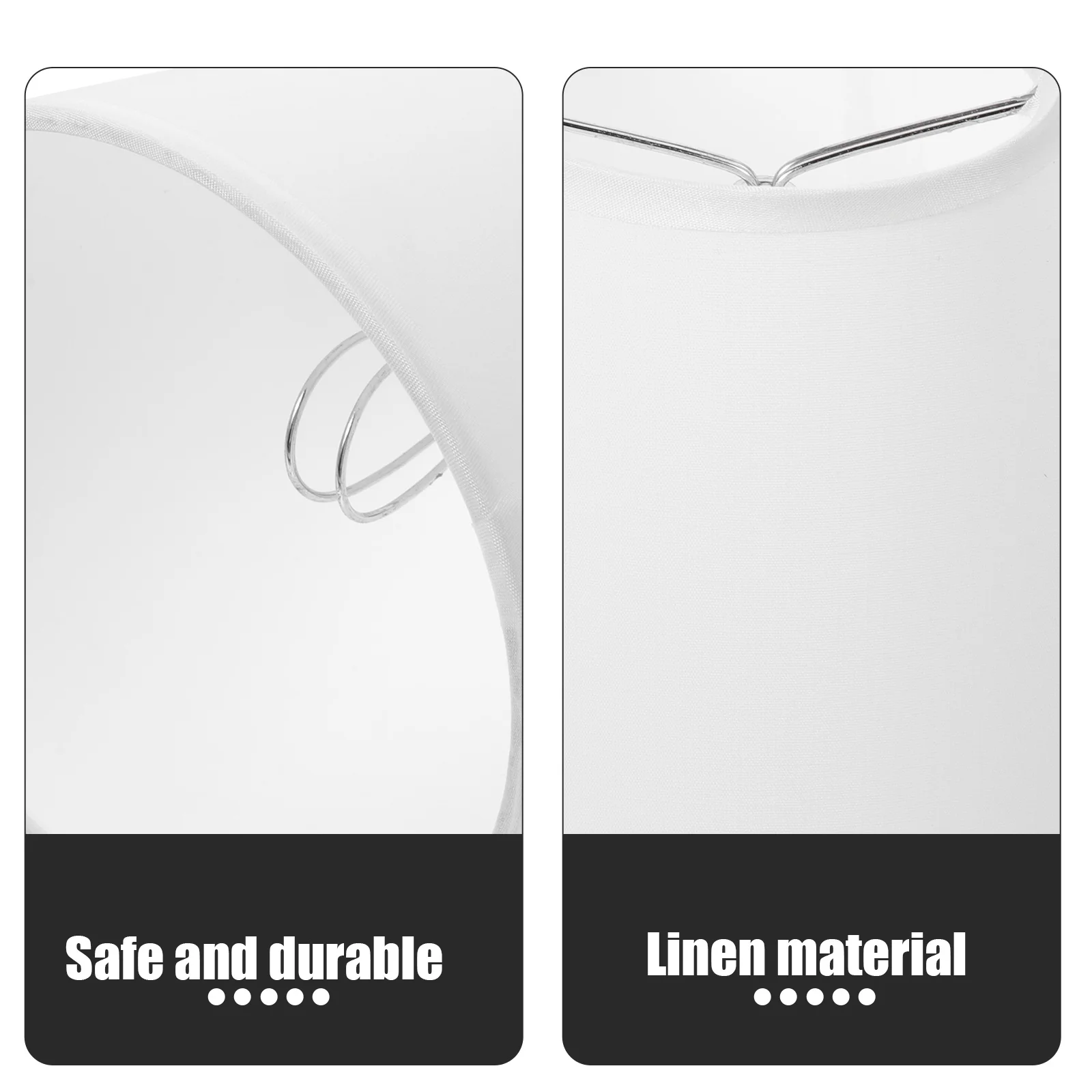 

Compact Linen Lamp Shade Household Light Cover Sturdy Wear-Resistant Fabric Light Shade For Bedroom Living Room Decor Durable