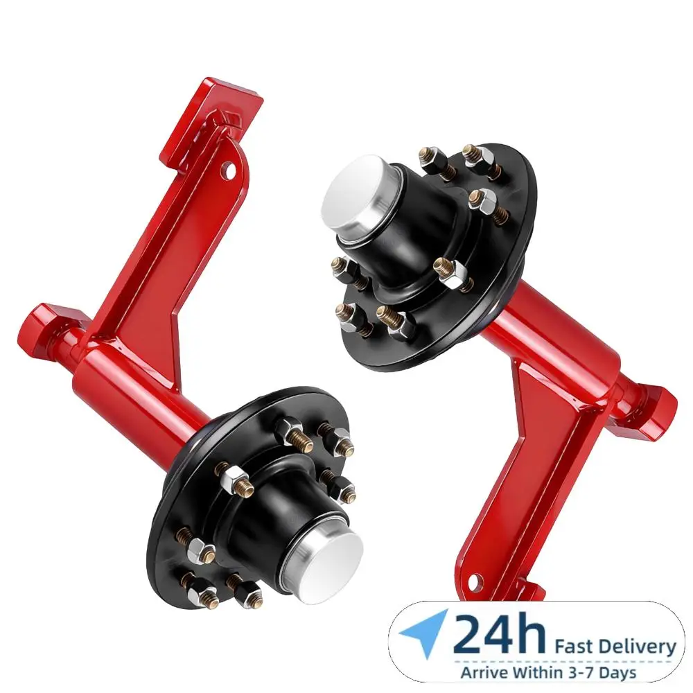 

2 Pack Shipping Container Wheels 8x6.5 Lug with Ratchet Strap Tie Down J Hook Shipping Container Wheels Kit Moves 20ft-40ft