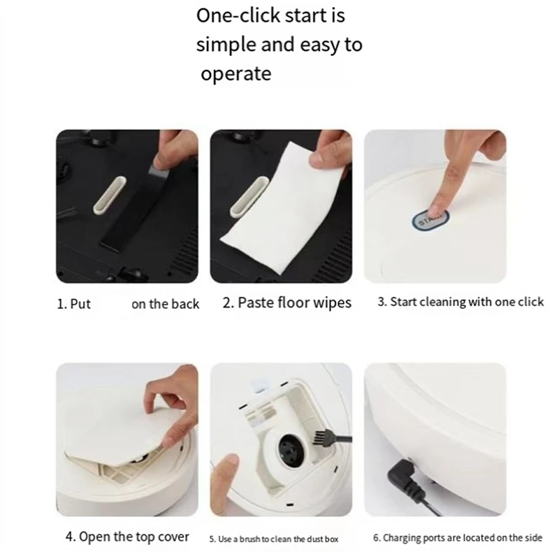 Automatic Vacuum Cleaners USB Charging Vacuum Cleaners Smart Sweeping Mopping Robot Vacuum Cleaners