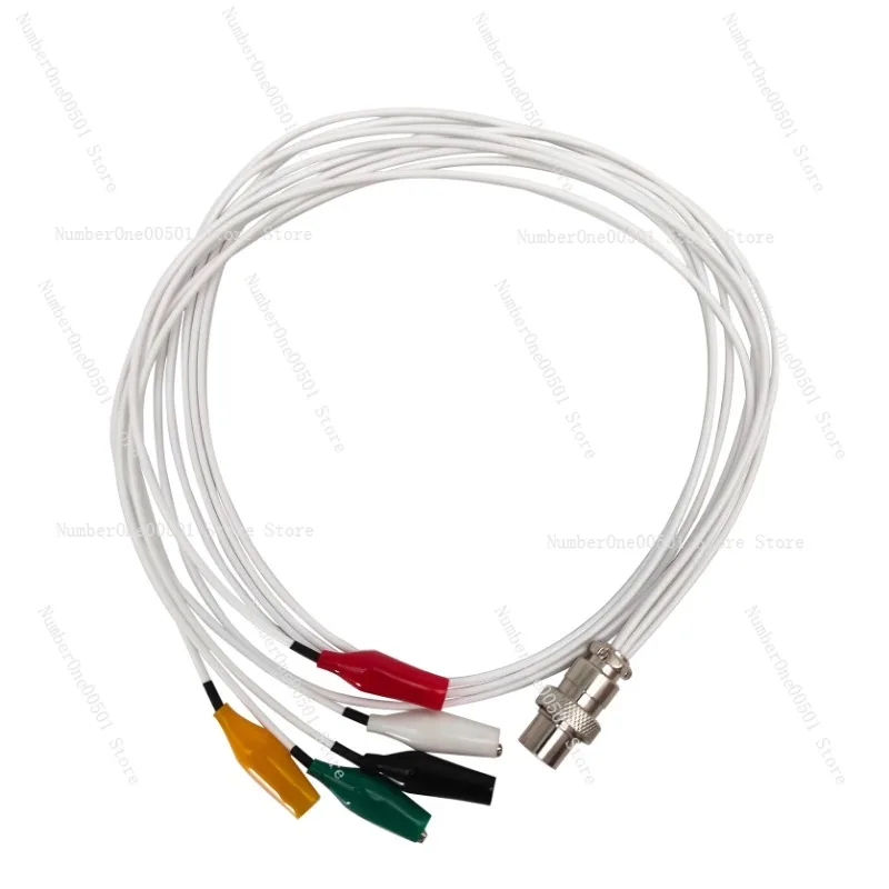 CHI660E/760E workstation electrode cable, electrochemical 4/5 connector single double head alligator clip cable