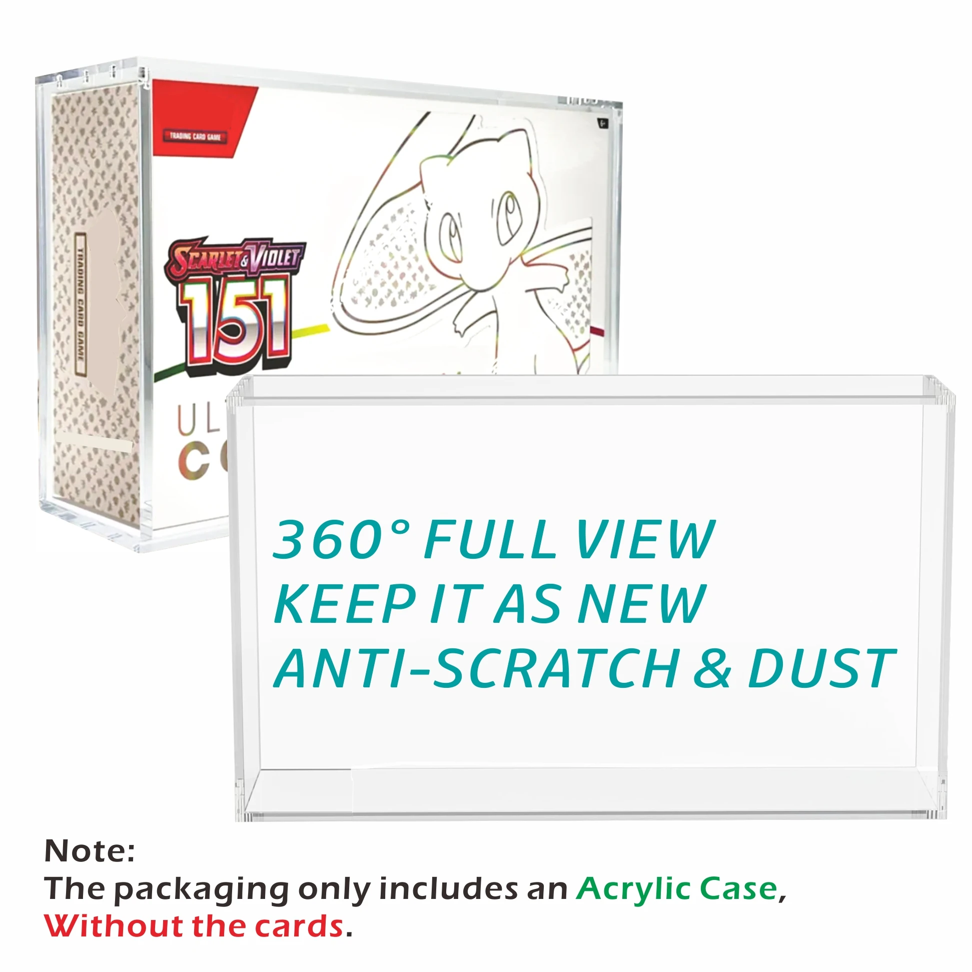 حافظة عرض مغناطيسية من الأكريليك لـ 151 UPC حافظة 5 مللي متر صندوق تخزين أكريليك شفاف لمجموعة القرمزي والبنفسجي 151 Ultra Premium