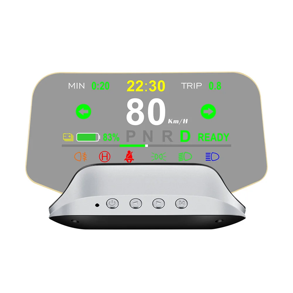 

T3 HUD Car Head up Display Digital Alarm Set for Tesla Model 3 Y 2019-2022 T3 Mirror Projector Speedometer RPM