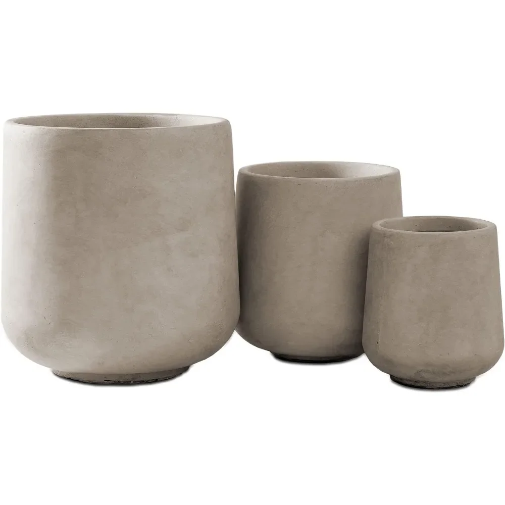 

High Quality Flower Pot for 15.3"+11.6"+8.2" Dia Round Concrete Planter,Large Planter Containers