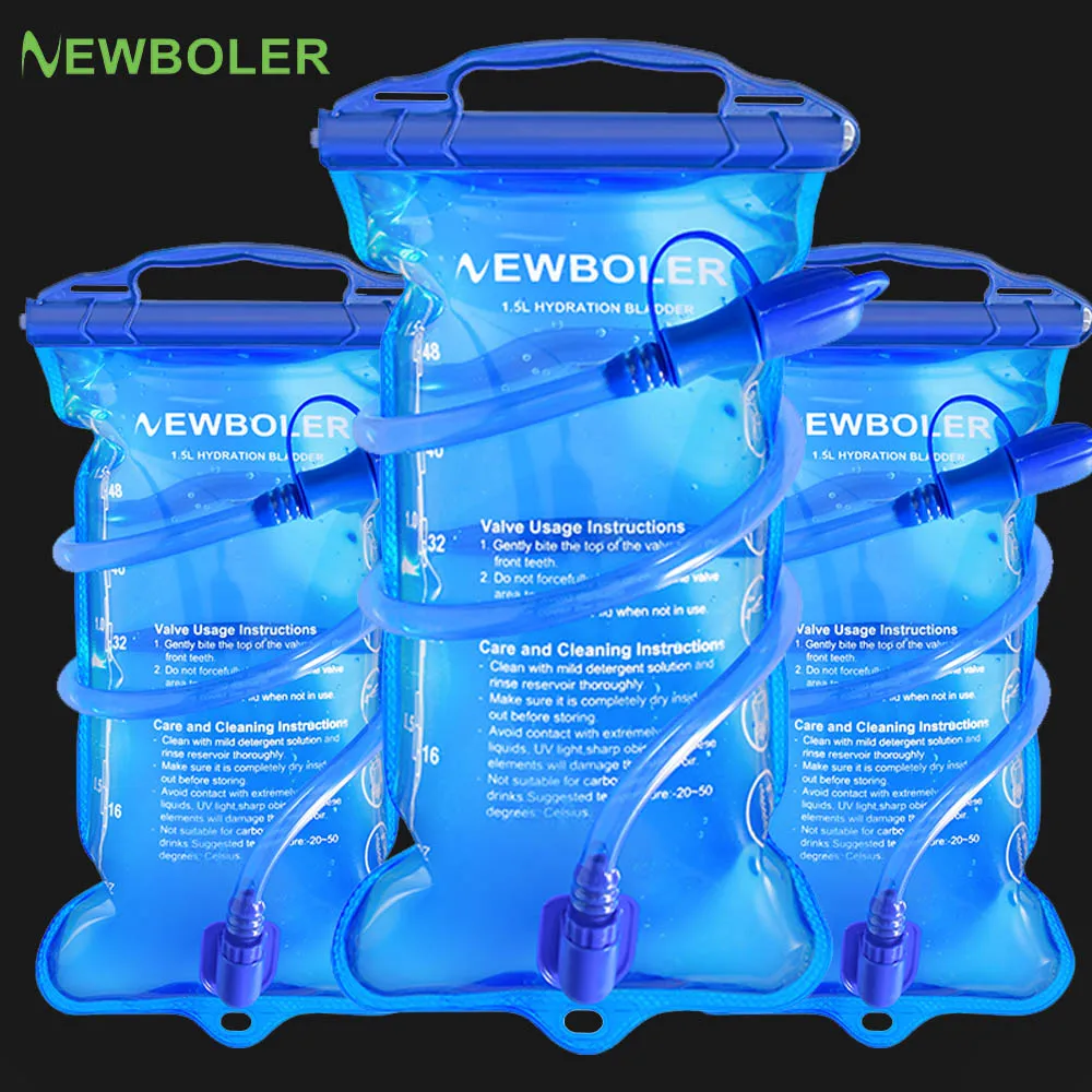 Bolsa de vejiga de agua, paquete de hidratación de depósito de agua, 1L, 1,5 L, 2L, 3L, bolsa de almacenamiento, chaleco de hidratación para correr sin BPA, mochila