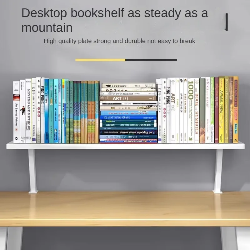 Kids U-Shaped Clip-On Desktop Bookshelf Multi-Layer Stable NonPunching Easy Clean Storage Rack for Children's Books And Supplies