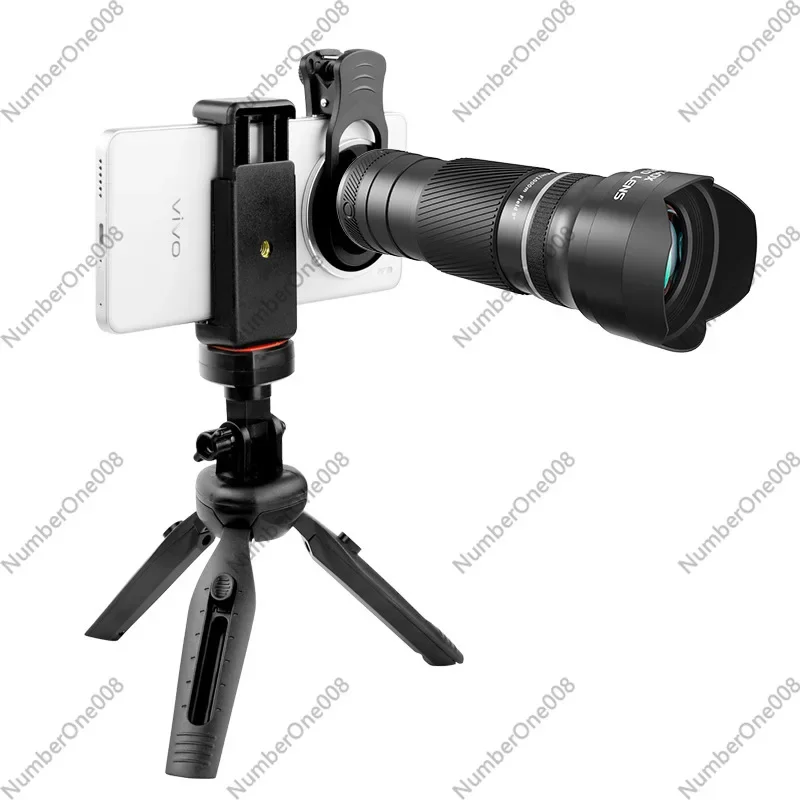 40x Mobile Phone Telescope Lens - Large Aperture, High Magnification, Hd, Telescopic Focusing Monocular