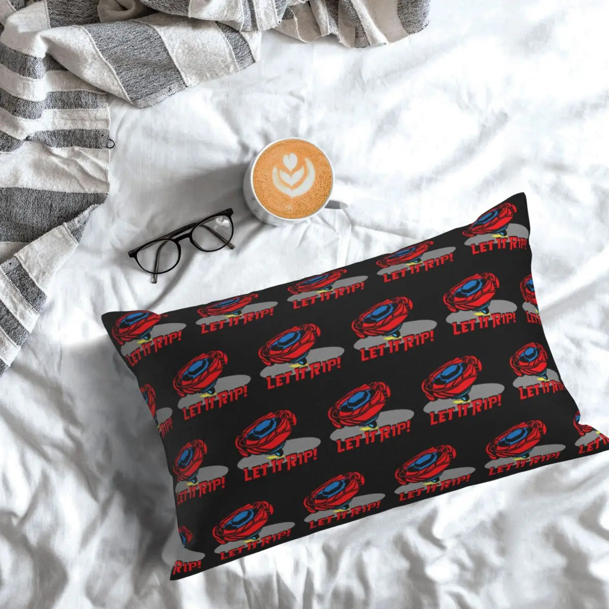 Beyblade Burst Let It Rip Rectangle Pillowcase Cushion Cover Decorative Bedroom Bed Home Comfort Throw Pillow