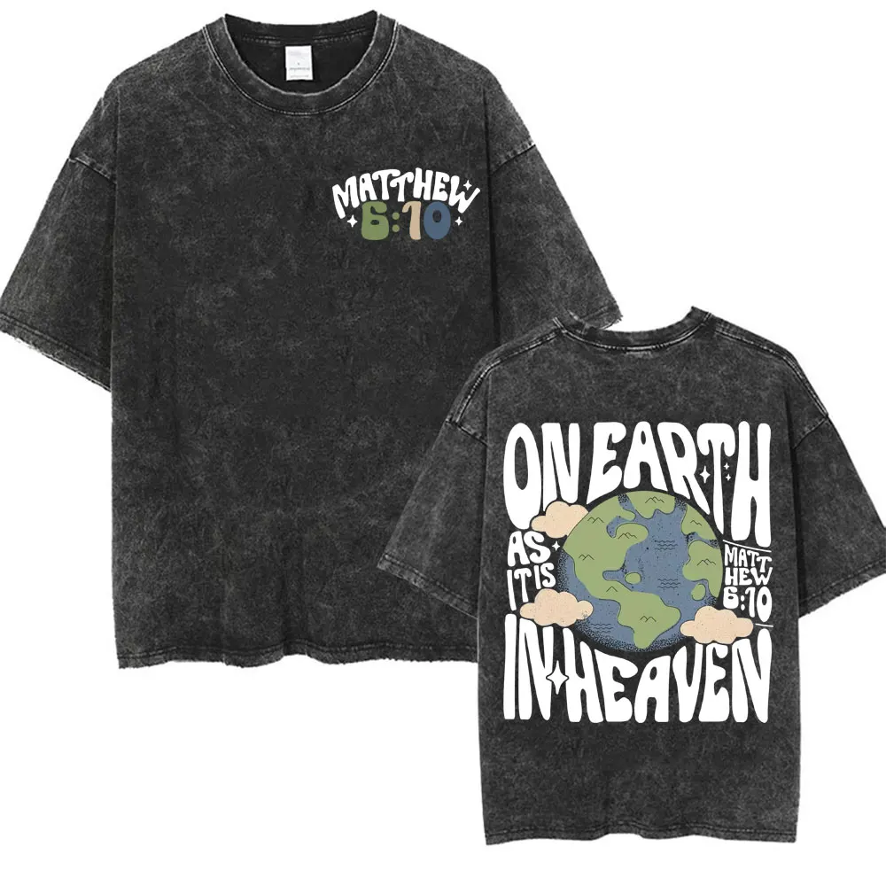 

Футболка с христианским библейским стихом «Иди и приводи в ученики», модная винтажная футболка с эффектом потертости для мужчин и женщин, эстетичная футболка с мультяшным принтом