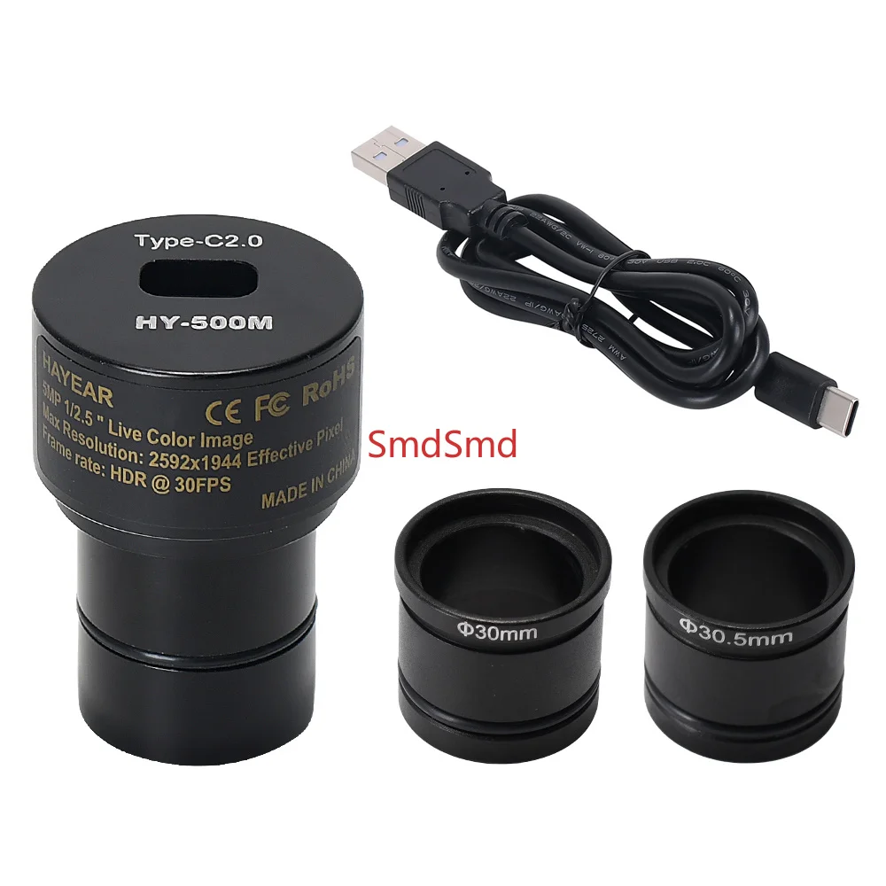 5MP CMOS USB2.0 Microscope Camera Digital Electronic Eyepiece Free Driver Microscope High Speed Industrial Camera Compatible