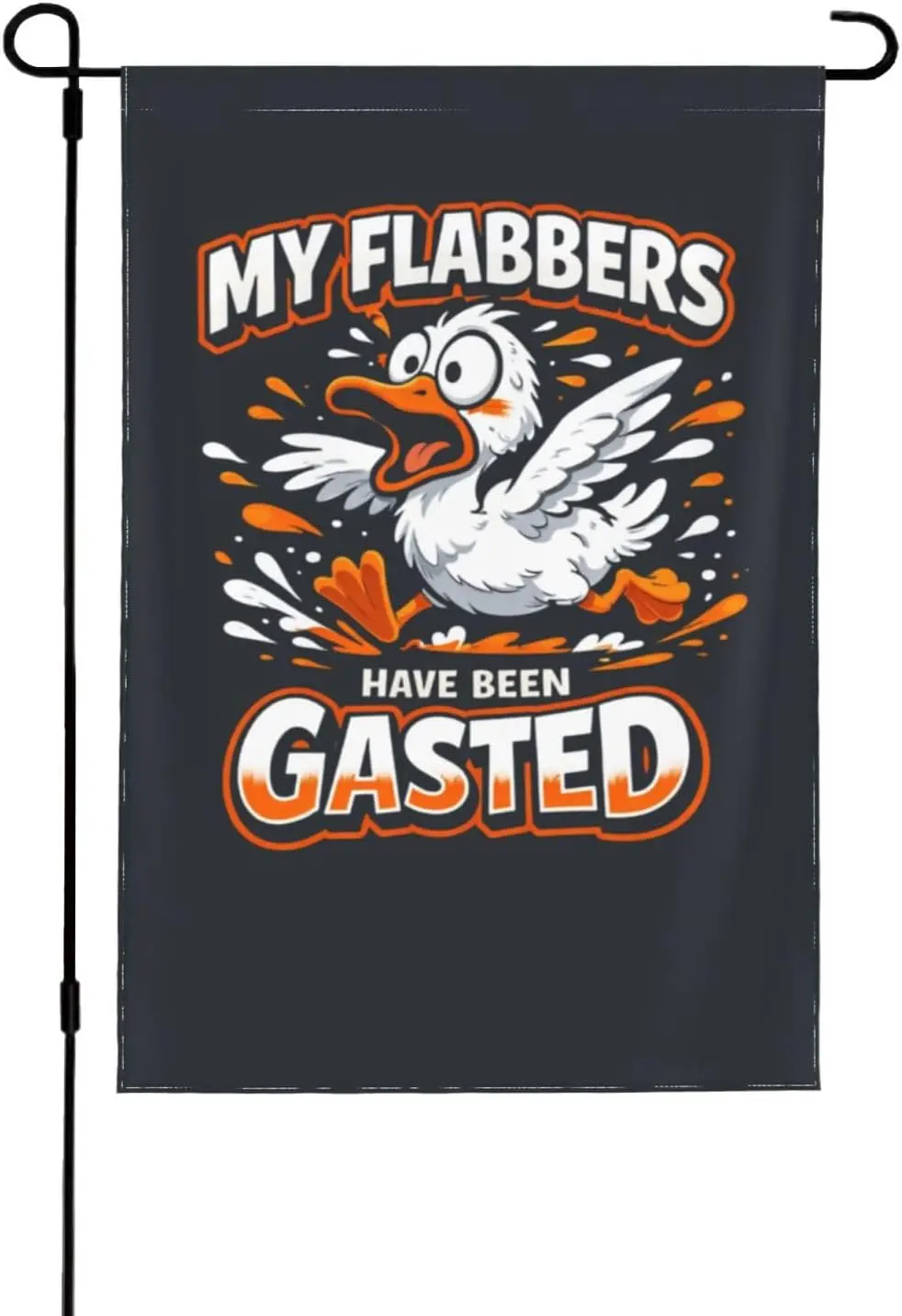 My Flabbers Have Been Gasted Garden Flag Small Garden Flags 12x18 Double Sided House Flag for Holiday Outdoor Decorations ZZM