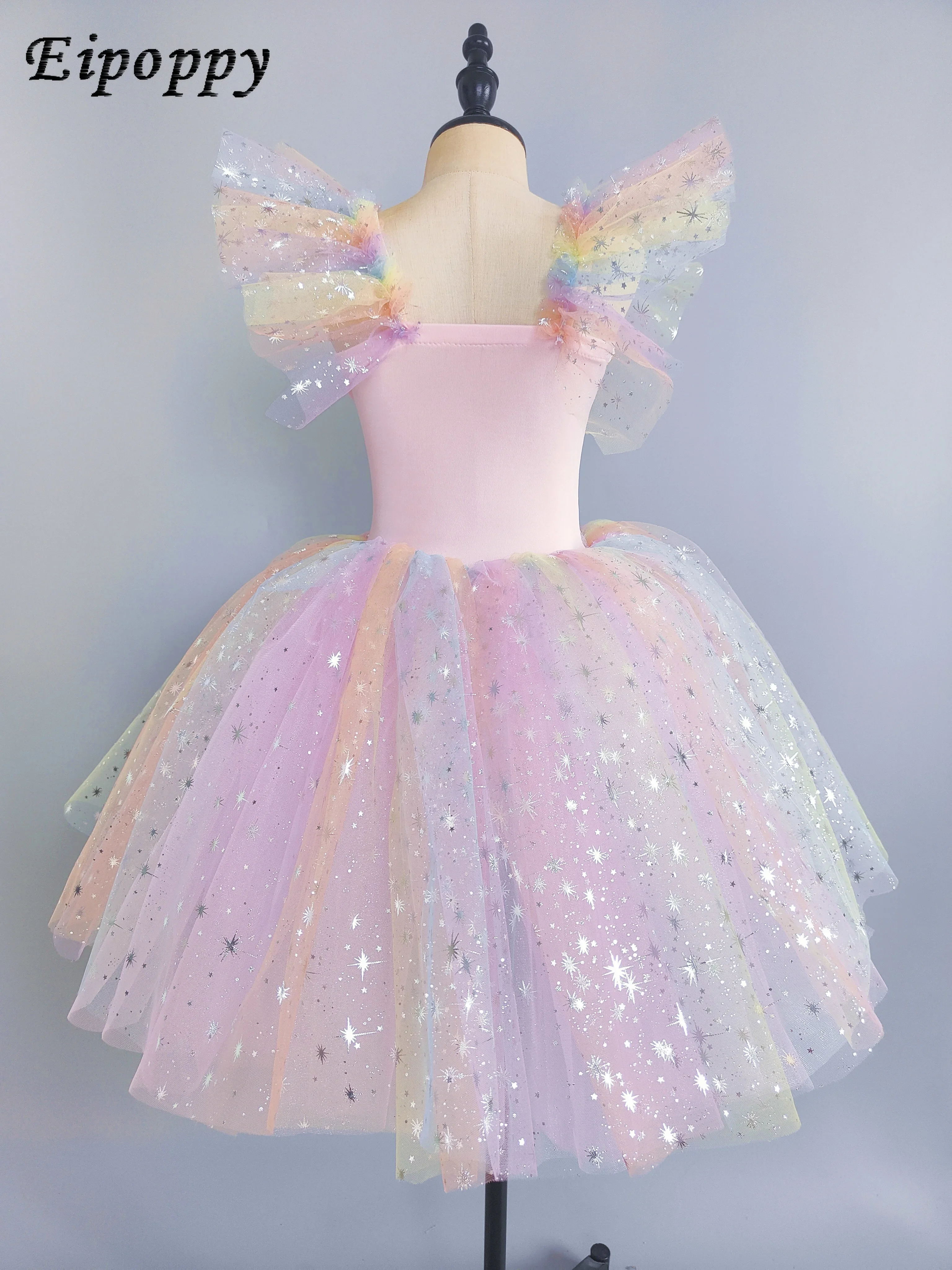 Children Ballet Rok Lange Gaas Rok Performance Kostuum Little Swan Girl Performance Kostuum