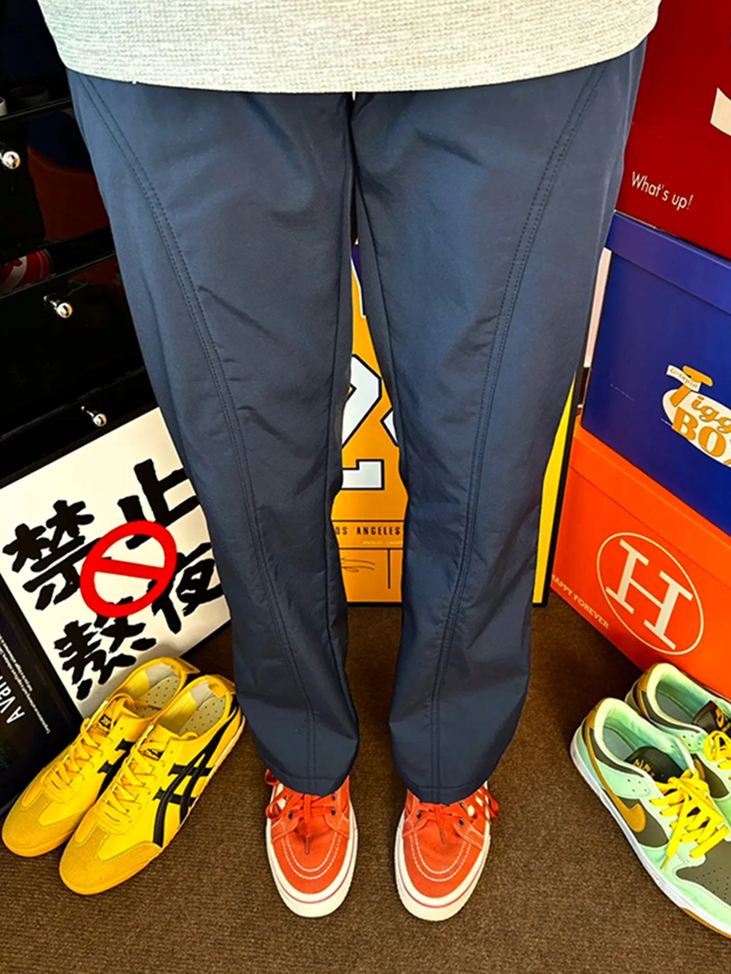 

Olive een Casual Straight Leg Trousers Men's Autumn Winter Fce Lined Outdoor Sports Hiking Mountain Climbing Pants