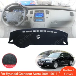 For Hyundai Grandeur Azera 2006 ~ 2011 Dashboard Cover Pad Protective Car Accessories Dash Board Sunshade Carpet 2010 2009 2008