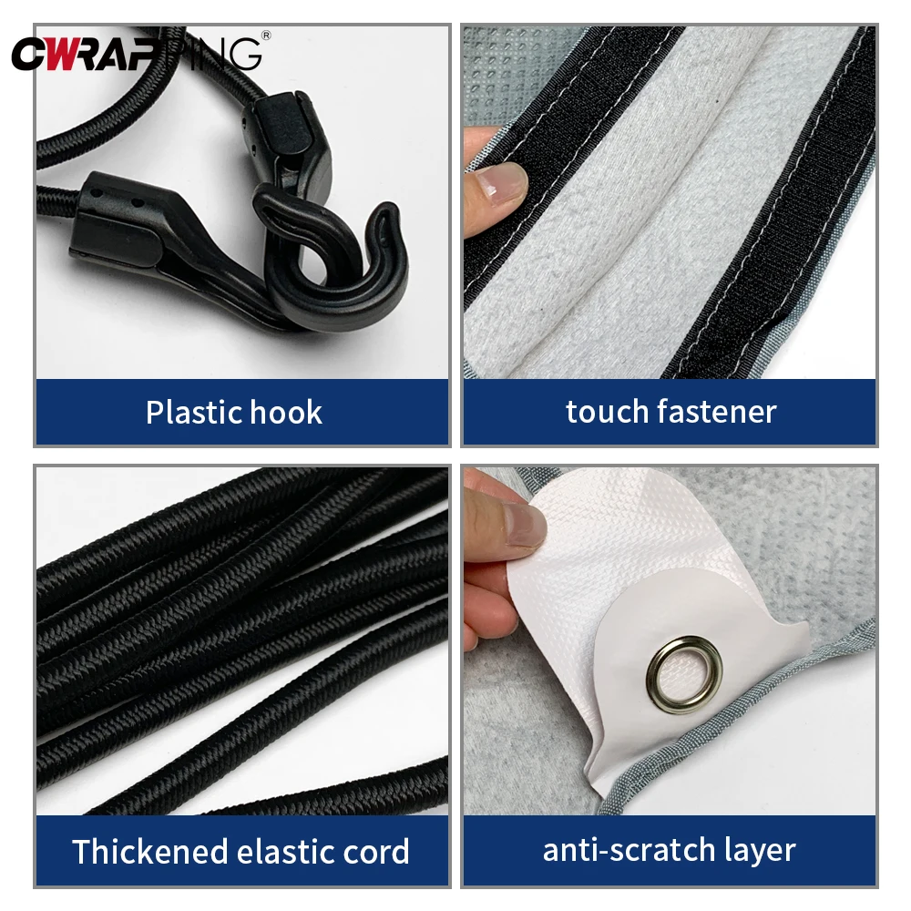 قافلة RV الزجاج الأمامي غطاء الصقيع غطاء محرك السيارة حامي Campervan اكسسوارات Breakwind خيمة RV حامي ملحق