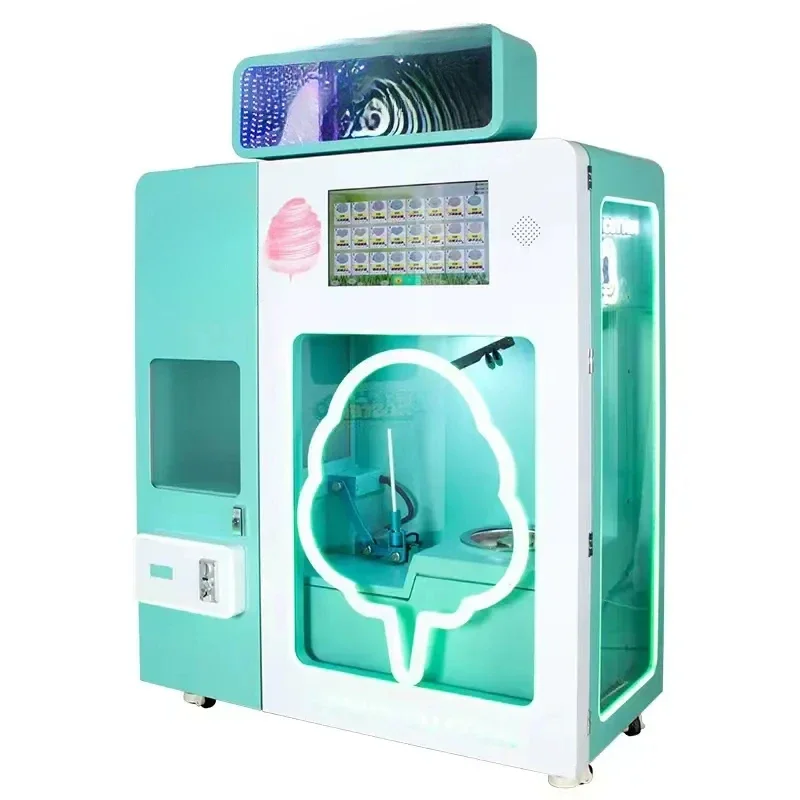 Commercial marshmallow floss machine Robotic arm Sugar trade Automatic marshmallow vending machine