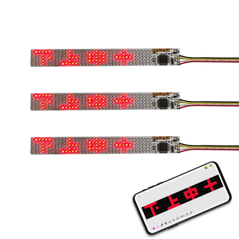 Programmable Scrolling Flexible Led Sign Board OEM Mini Led Sign Wearable Led Display Screen For Shoes Cloth Bottle