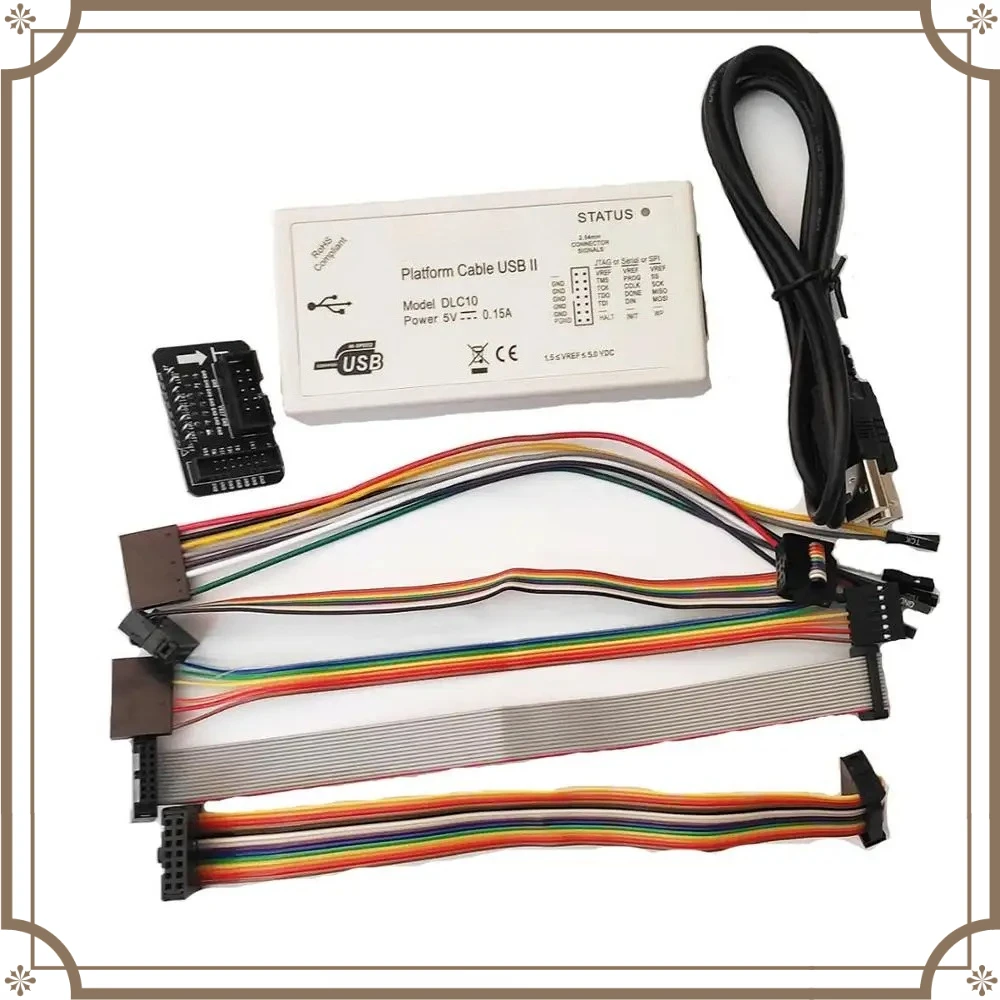 DLC10 Platform Cable USB JTAG Programmer For Xilinx FPGA CPLD Compatible XP Win7 Win8 Linux Debug Download Tool