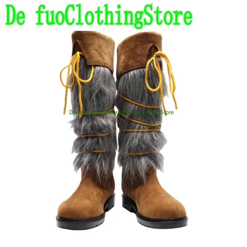 

De FuoClothing Vinland Saga Youth Tolfin's Ice Sea Battle Chronicles Pirate War Ice Sea War COS Shoes Костюм на Хэллоуин