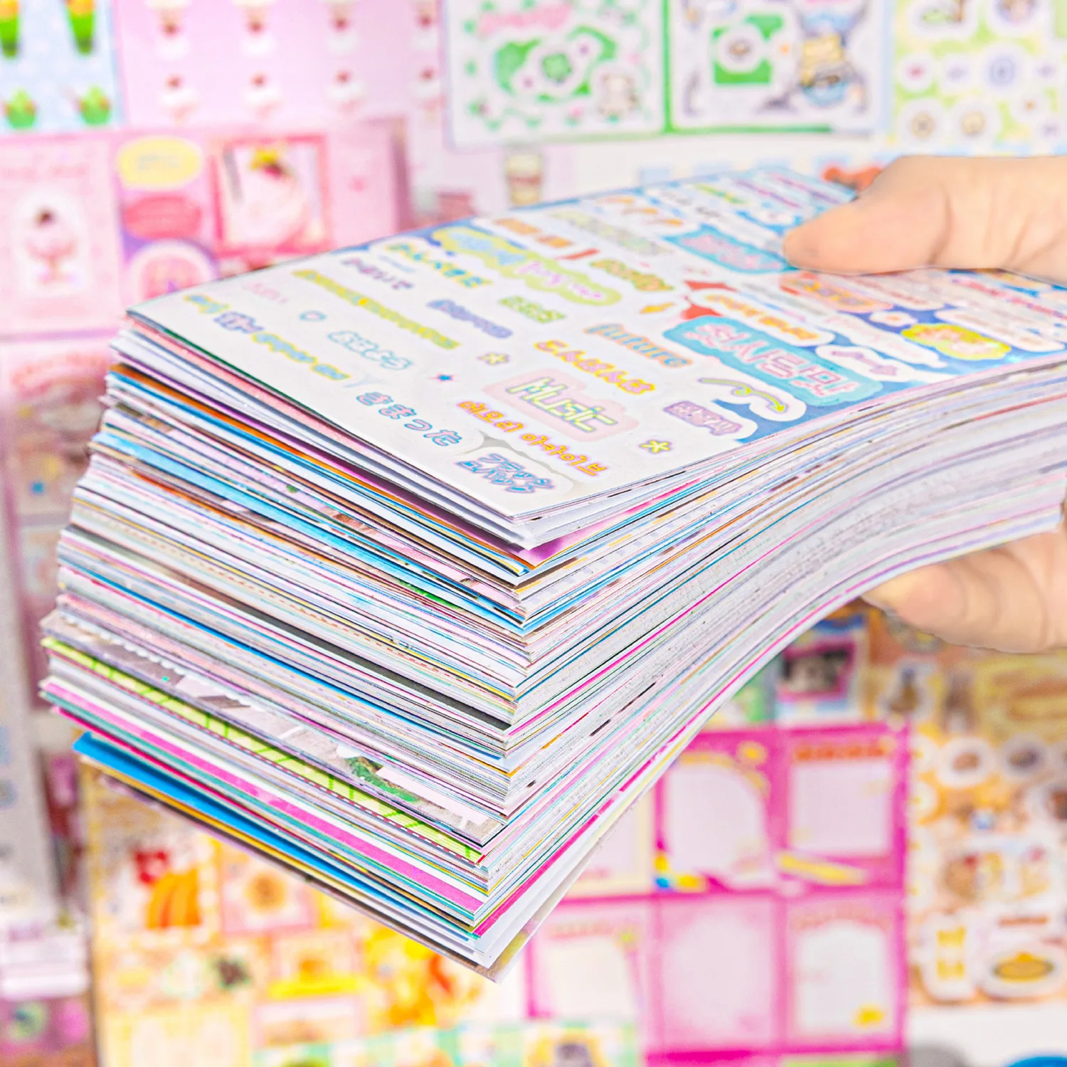 50pcs/1lot kawaii Stationery Sticker Cute Supply Station junk journal Decorative Scrapbooking DIY Craft Sticker