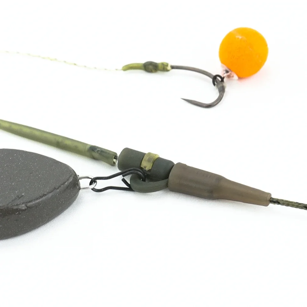 Hirisi 3PCS/PACK Carp Fishing Lead Core With Helicopter Rigs Braided Fishing Line for Carp Rig Lead Clip Fishing Accessories