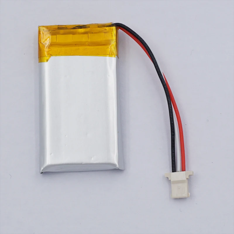 3.7V 330mAh 1.22Wh แบตเตอรี่ลิเธียม Lipo แบบชาร์จไฟได้ 502035   JST 3Pin MOLEX 51146 สําหรับรถ DVR Gamera Dash Cam GPS Sat Nav