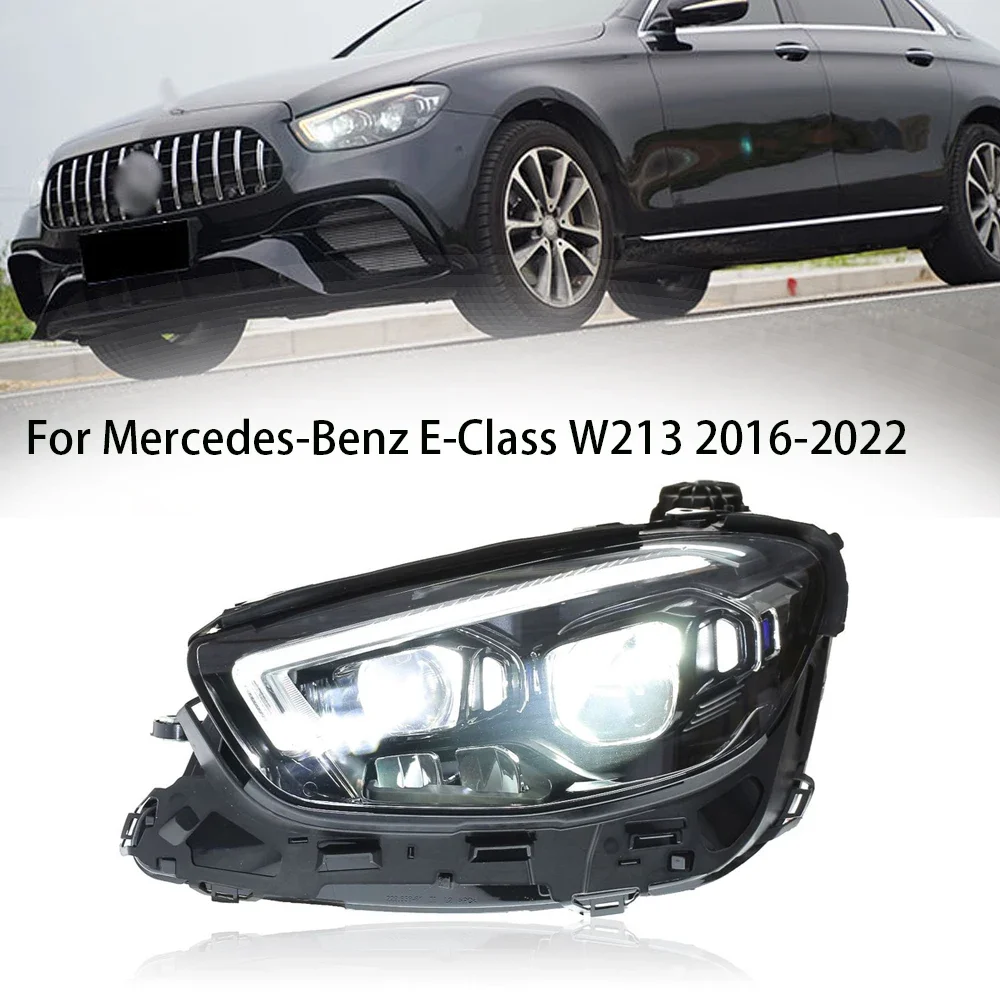 

Фара для E Class W213 2016-2022 E200 E260 E300 LED DRL Автозапчасти кузова Внешняя фара Указатель поворота Объектив проектора «Ангельские глазки»