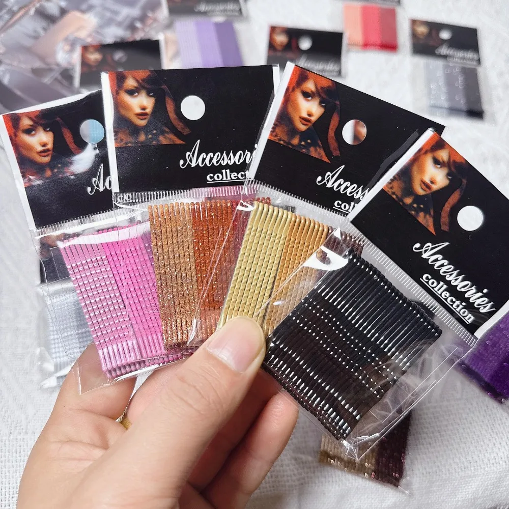 Metal Hair Side Clips Curly Wavy Grips Hairstyle Glitter Shiny Bobby Pins Women Girls Makeup Hairpin Hair Styling Clip Barrettes
