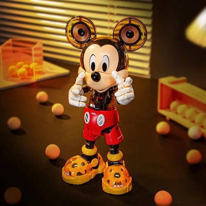 Disney Mickey Donald Duck Action Figures Anime Cartoon Cyber Character Model Bricks Desktop Ornaments Assembly Toys Holiday Gift view 3