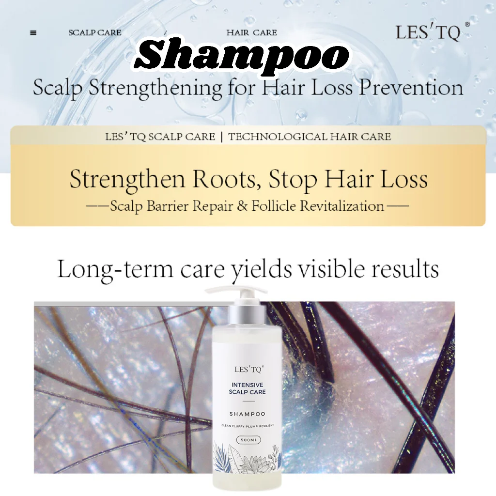 

LES’TQ Professional Scalp Shampoo – Deep Clean, Oil Balance & Hair Growth Support for Healthy Scalp