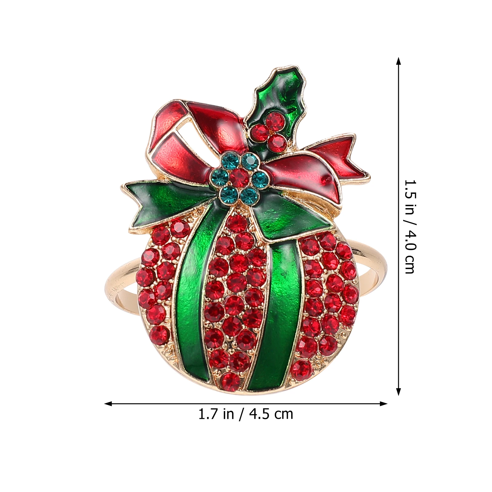 

6 Pcs Napkin Ring Christmas Table Cloth Runner Holiday Holder Serviette Buckles Decor