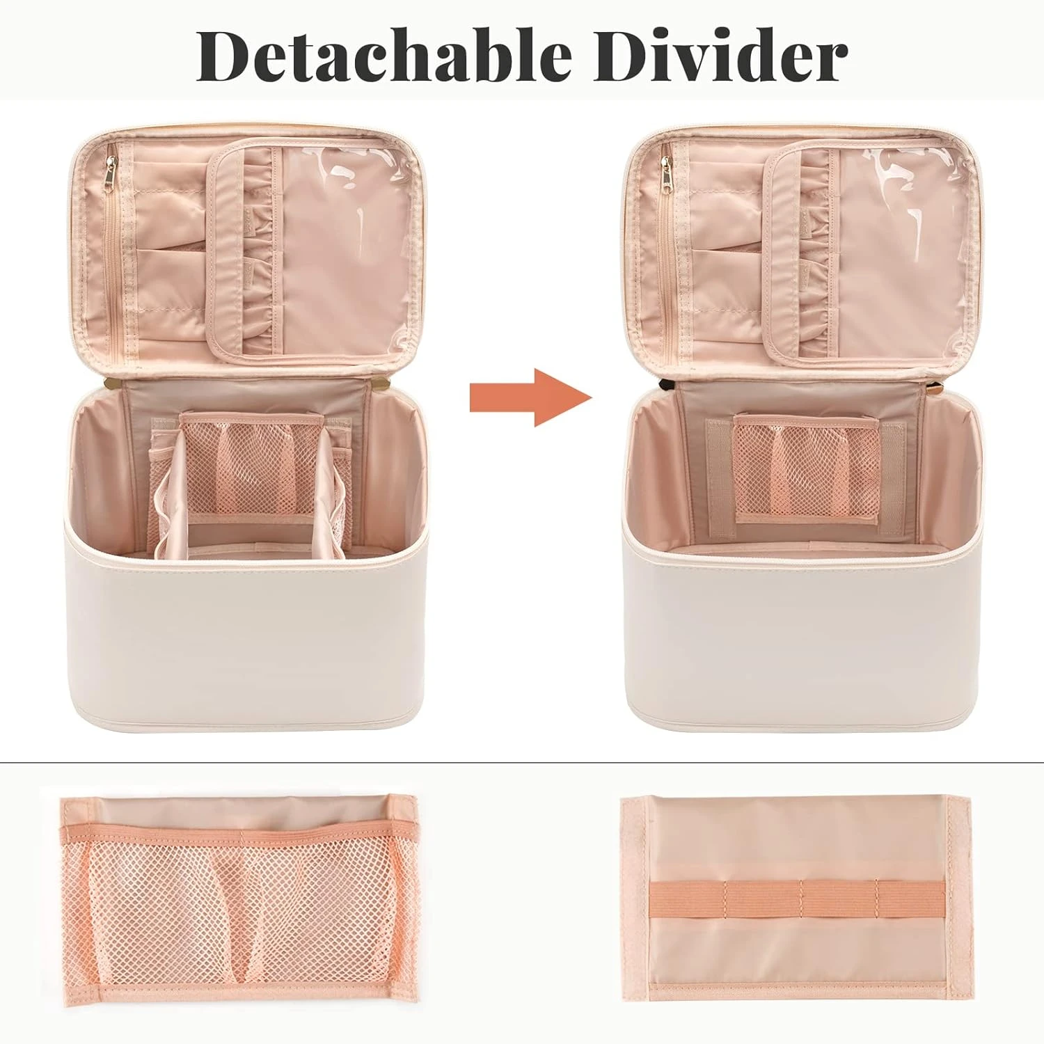 

Elevate your daily beauty routine with this stylish, chic, and practical makeup bag organizer. The versatile He-go cosmetic stor